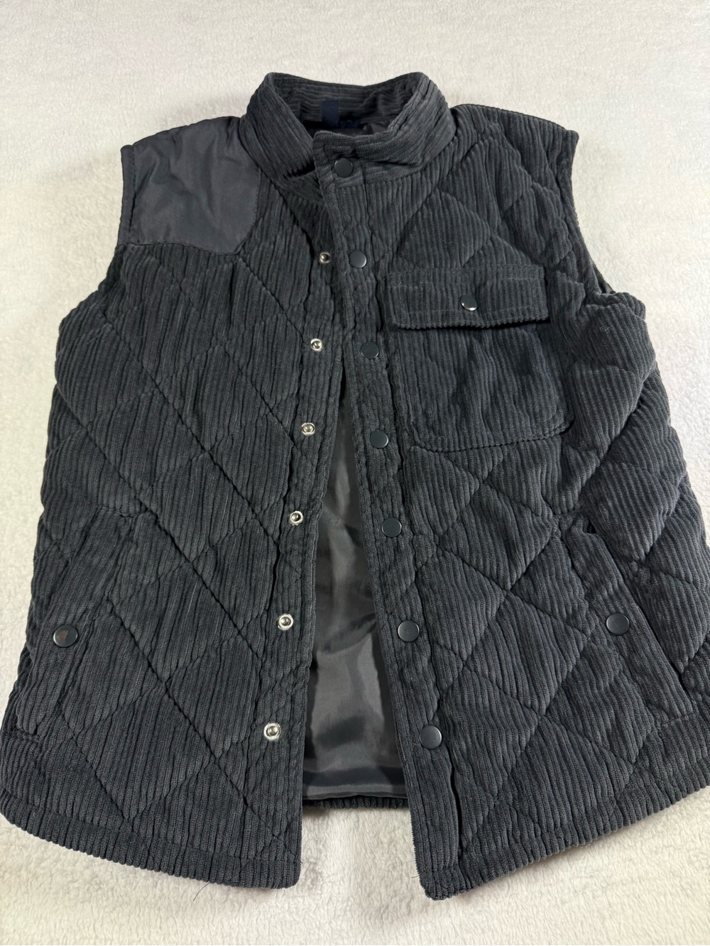 2 Vests Tahari Gray Corduroy size 6 & CK Vest size 5